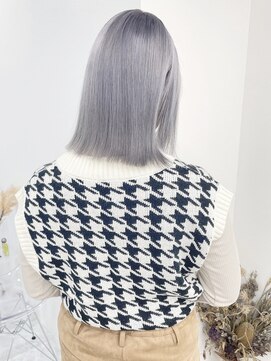 シアー(sheer) 《sheer》#シルバーグレー#ブリーチカラー