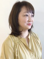 リコ(LIKO)&nbsp;大人のふんわりミディ☆ボリューム/明るい白髪染め/大人女性に◎