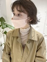 コフィー バイ メルト 吉祥寺(cofy by melt)&nbsp;【三ツ井純】外はねニュアンスパーマ 透明感カラー ボブパーマ