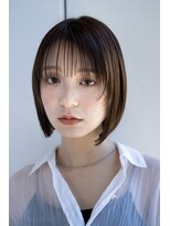 アンリー メイジジングウマエ(ANLY. meiji jinngumae) 20代30代大人かわいいナチュラル暗髪エアーストレートヘア