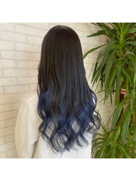 ビスイル 秋葉原店(Vis ill) カラー艶髪ネイビーグレーアッシュブラック大人美人