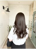 前髪/アンブレラカラー/こなれミディ/イメチェン/ウェーブパーマ