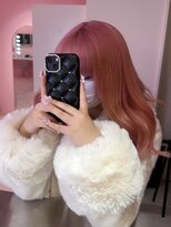 ダズリングディア(Dazzling Deer)&nbsp;ロング/ホワイトピンク/フェミニンロング