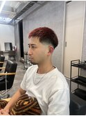 ホワイトメッシュ/ツイスト/ツイスパ/パーマ/メンズ/眉毛