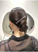 【ヘアセット】タイトシニョン
