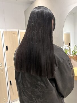 ヌーフェム(nuu fem) グレージュ/地毛風カラー/暗髪/オリーブグレージュ