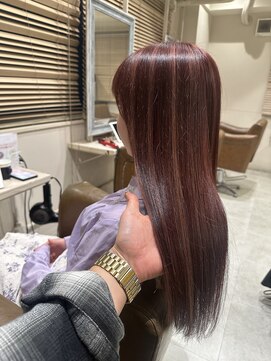 フレーム へアアンドトリートメント 天王寺北口店(FRAME) コントラストピンクベージュ