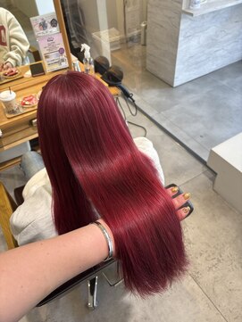 ブレンドバイハピネス(Blend by happiness) ブリーチ／ダブルカラー/ピンク／水素