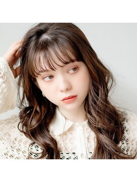 モンド ヘアクリエーション 西田店(monde hair creation) 【monde】マロンベージュ×ラフウェーブ