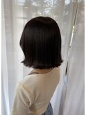 切りっぱなしボブ×インナーカラー