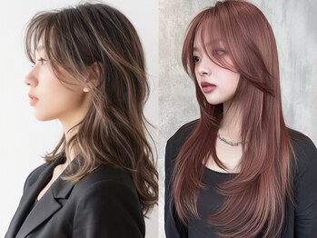 ロア インターナショナル 新宿店(LoA International)の写真/最新ケアブリーチやハーフブリーチで大人ハイトーン♪派手すぎない透明感カラーで色落ちもキレイ♪