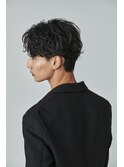  men's/メンズ/ダウンパーマ/黒染め/韓国/ブルーブラック/池袋
