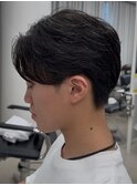 学生/ナチュラル/センターパート/池袋メンズカット