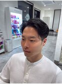 メンズアップバング/刈り上げフェード×清潔感ビジネスショート
