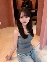 ボタン コロン 表参道 原宿(VOTAN COLON)&nbsp;ハッシュカット/韓国レイヤー/ミディアムレイヤー/原宿/顔まわり