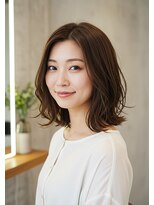 WOODE ECLART 髪質改善 全席個室サロン 大宮駅東口店 【11月OPEN（予定）】&nbsp;大宮／毛先が動くブラウンボブ