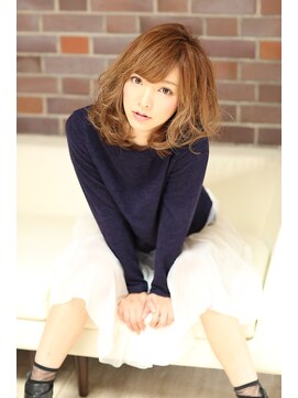 アース 上本町店(HAIR&MAKE EARTH) ゆるふわハイトーンボブ【EARTH上本町店】