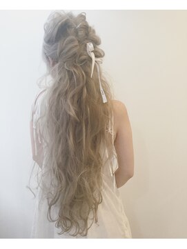 ブーケ(bouquet) long half up