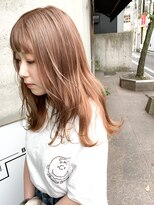 ブルーフェーセス 表参道(blue faces) ミルクティーベージュ&やわらかセミロング