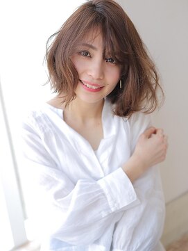 アグ ヘアー リベル 守口市駅前店(Agu hair liber) ☆ひし形シルエット×くしゅっとボブ☆