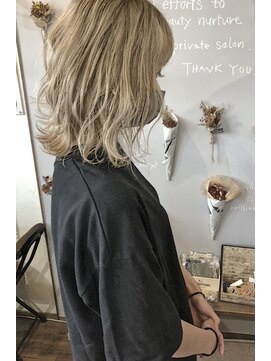 バンビ プライベート サロン(Bambi private salon) グラデーションcolor*切りっぱなしレイヤーボブ*Bambi松平愛