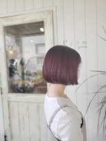 ヘアスペース リズム グリーン(Hair space Rizm green) ピンクベージュ×ミニボブ 30代40代50代60代