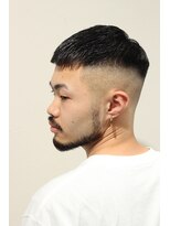 レンゲン(LENGEN)&nbsp;メンズかき上げニュアンスマッシュサイドパート韓国マッシュ