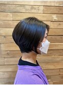 丸みショートボブ