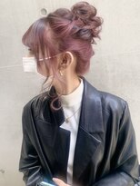 ディア(.eer)&nbsp;【.eer/ディア】ピンクアッシュ/お団子ヘア/ヘアセット