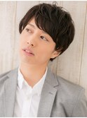 ビジネスにも◎斜めバング短髪春パーマのラフマッシュV南越谷