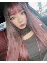 ヘアアンドメイク サファイア 豊橋店(ヘア&メイク SAPPHIRE)&nbsp;#ピンク#メッシュ#アクセント#カワイイ#プルエクステ