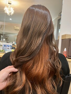 アグー(Aguu) インナーカラーオレンジ