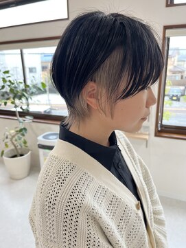 メロウ(mellow) インナーカラー×シルバーライラックブロンド