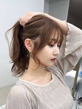 コアプラス 千葉(COA PLUS) 顔周りカット/レイヤーカット/ベージュカラー/千葉