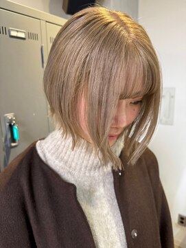 ルミヘアー 金沢駅西口店(Lumi hair) ダブルカラー×ボブ