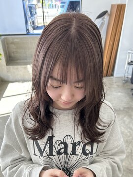 ノートエートル 西金沢(Nought etre) 10代/20代/ケアブリーチ/ベージュカラー/ツヤ髪スタイル