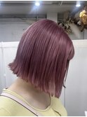 ダブルカラーミルクティーベージュレイヤーカット韓国ヘア