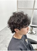 波巻きパーマ