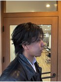 緩めツイストスパイラルパーマ波巻きパーマメンズパーマ20代30代