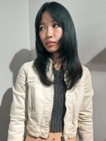 ヌウ(nuu)&nbsp;〈生平〉オリーブベージュ/透明感カラー/レイヤーカット