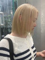 ブロンド×ライムグラデーション【sheer color】