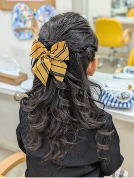 ヒデ美容室 卒園式～ハーフアップアレンジ