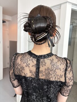 カシェル(cashel) 個性的セット/タイトヘアセット/お呼ばれアレンジ