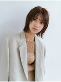 【ボブ】 切りっぱなしボブ×ミディアムボブ
