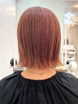 コンティロミー(CONTI ROMMY.) 20代～50代◎くびれボブ☆アプリコットオレンジ◎髪質改善◎