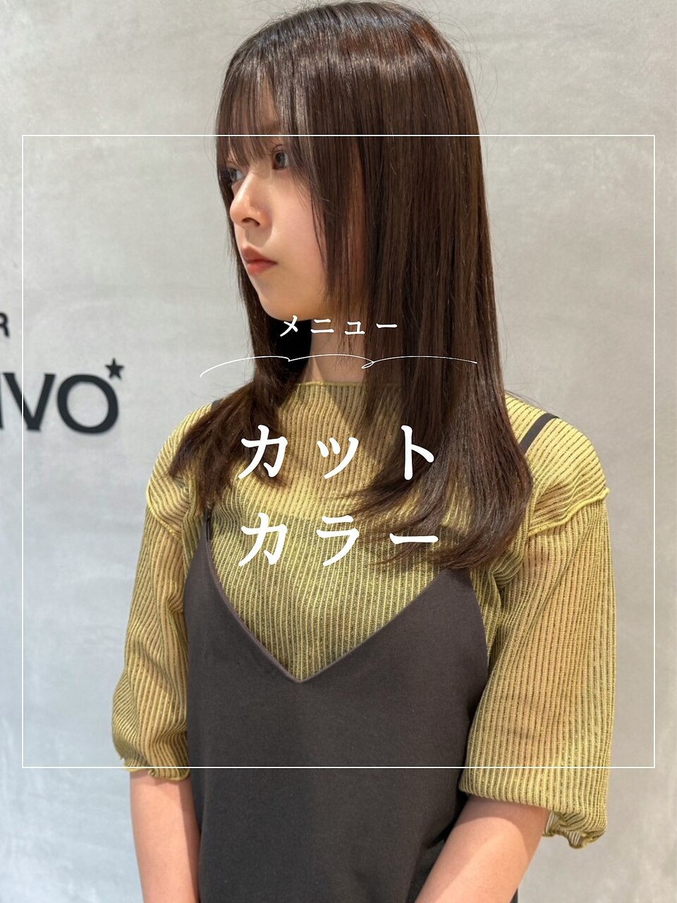 カット＆ベーシックカラーorグレイカラー