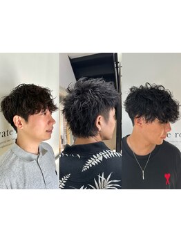 フェザーパーマ、シャドウパーマ、スパイラルなど、トレンドスタイルもお任せください◇[メンズパーマ]