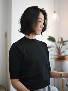 ハンドユー(HAND.U) 大人リラックスパーマ　ミディ