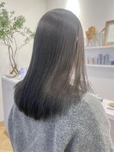 ローブ(L’AUBE)&nbsp;ブリーチなしオリーブベージュイルミナカラー岡崎