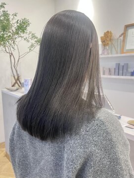 ブリーチなしオリーブベージュイルミナカラー岡崎